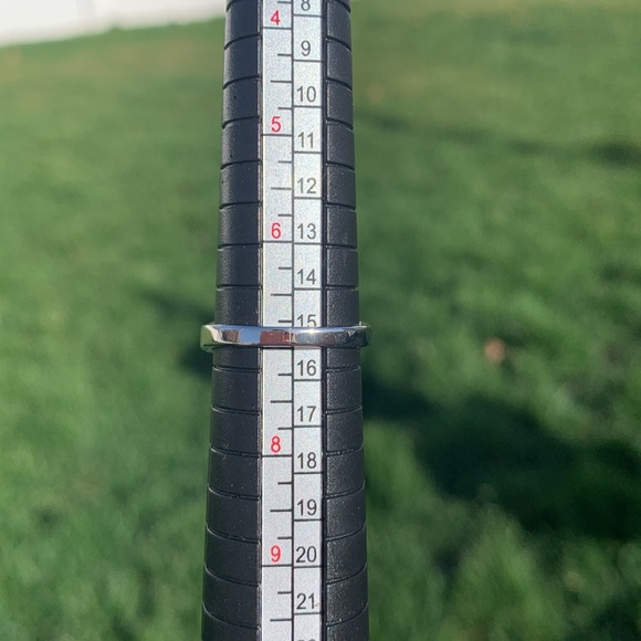 Sterling silver Natural Tanzanite & natural Diamond Ring size 7 - Picture 5 of 7